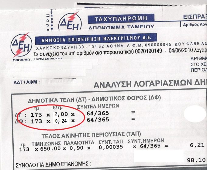 Πως απαλλάσονται από δημοτικά τέλη τα μη ηλεκτροδοτούμενα ακίνητα