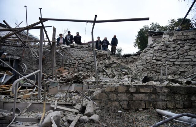 Azerbaijan and Armenia in armed conflict over Nagorno-Karabakh region