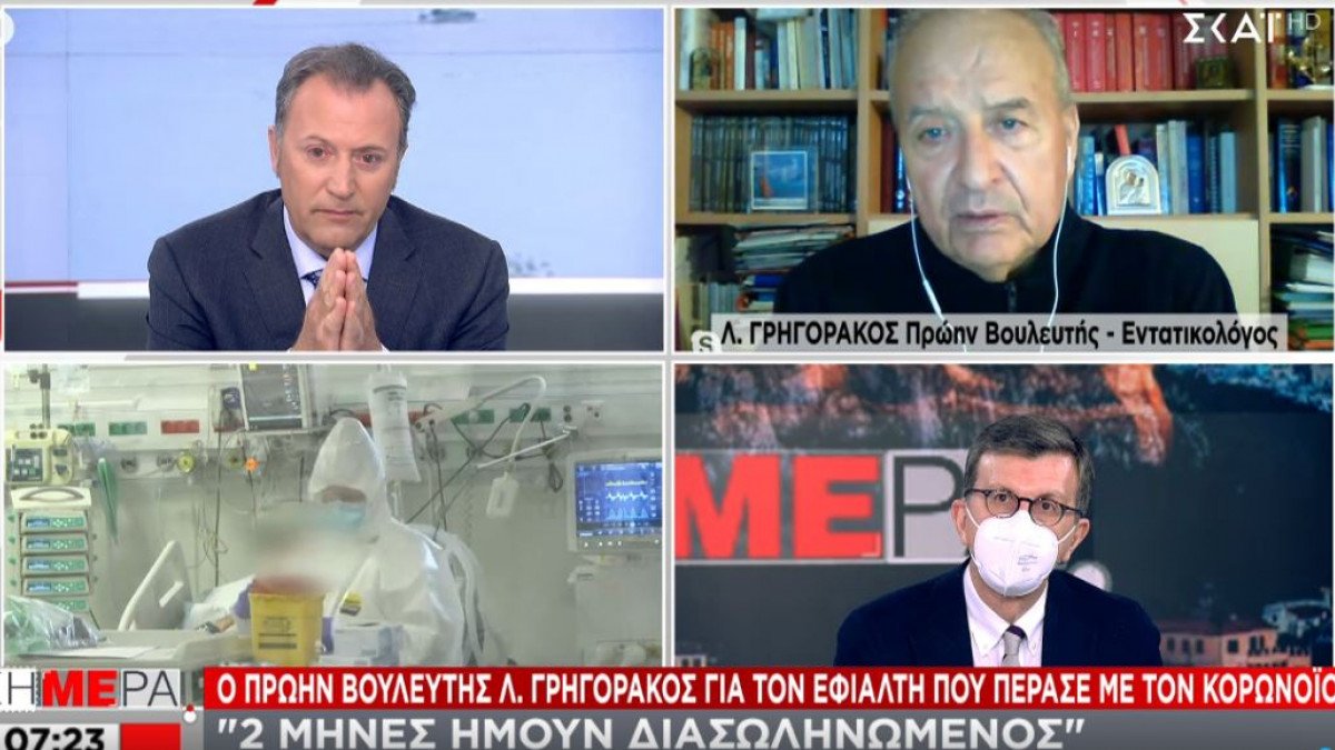 Γρηγοράκος: Ο εφιάλτης με τον κορονοϊό – Έμεινα διασωληνωμένος δύο μήνες