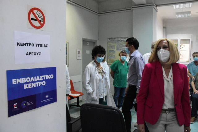 ΕΠΙΣΚΕΨΗ ΤΗΣ ΠΡΟΕΔΡΟΥ ΤΟΥ ΚΙΝ.ΑΛ. ΦΩΦΗΣ ΓΕΝΝΗΜΑΤΑ ΣΤΗΝ ΑΡΓΟΛΙΔΑ(EUROKINISSI/ΒΑΣΙΛΗΣ ΠΑΠΑΔΟΠΟΥΛΟΣ)
