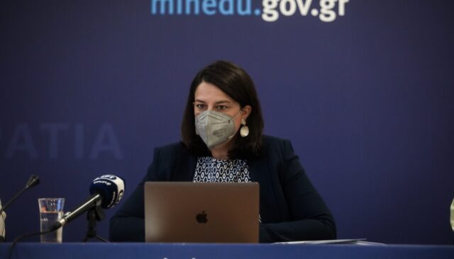 ΣΥΝΕΝΤΕΥΞΗ ΤΥΠΟΥ ΤΗΣ ΥΠ. ΠΑΙΔΕΙΑΣ Ν. ΚΕΡΑΜΕΩΣ (EUROKINISSI/ΣΩΤΗΡΗΣ ΔΗΜΗΤΡΟΠΟΥΛΟΣ)