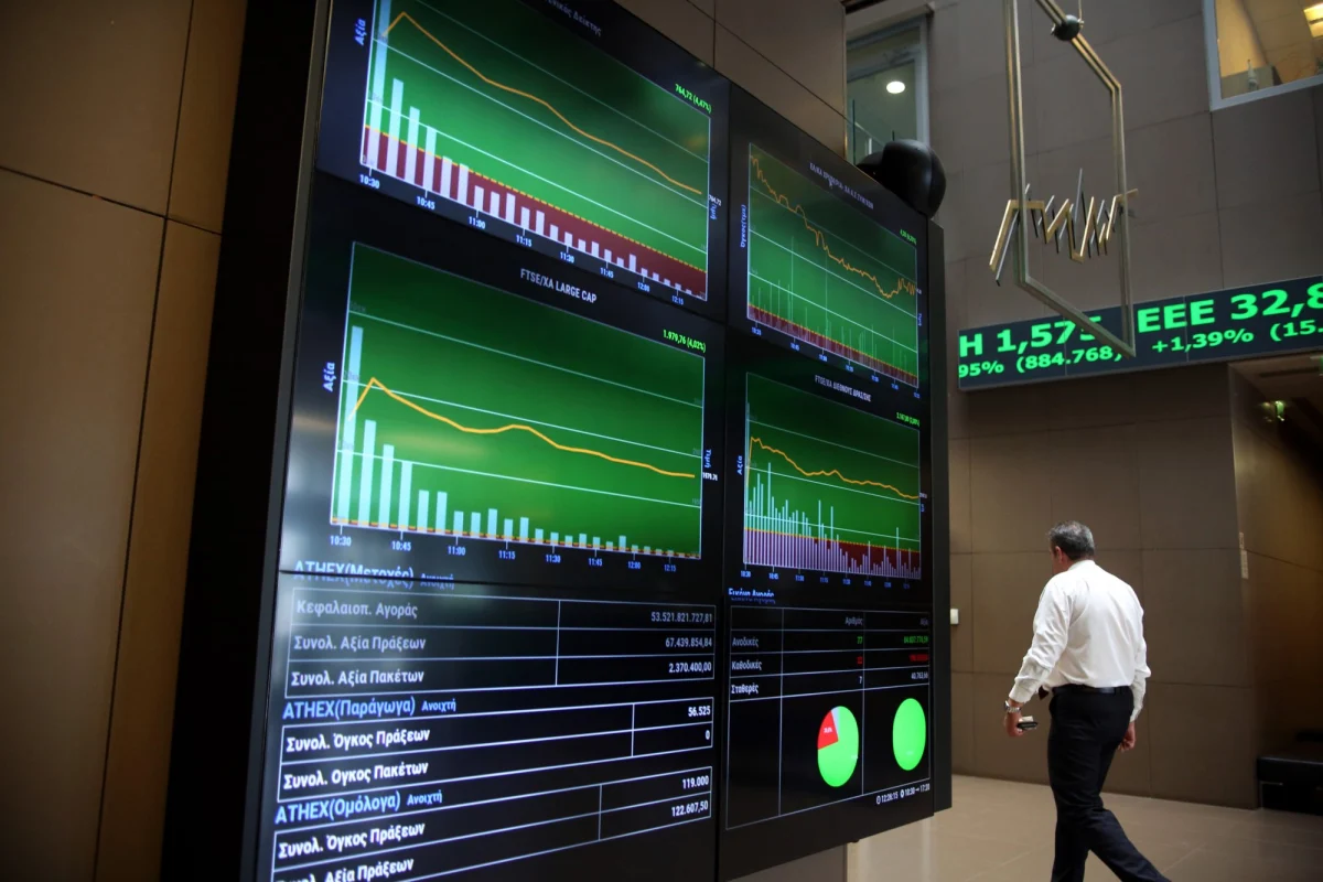 Χρηματιστήριο: Κλείσιμο με πτώση 1,67% – Ο τζίρος ανέρχεται στα 136,69 εκατ.