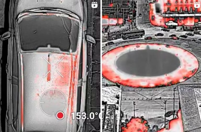 «Κοκκίνησε» η Αθήνα από τον καύσωνα: Drone κατέγραψε θερμοκρασίες έως 153°C σε οροφή αυτοκινήτου