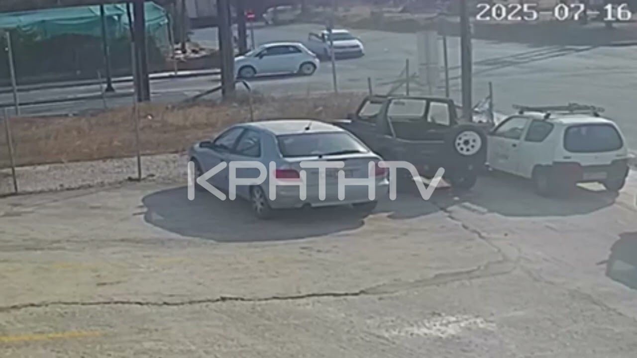 Σοκαριστικό τροχαίο στην Ιεράπετρα – Οδηγός μηχανής εκτινάσσεται και παρασύρεται από ΙΧ [βίντεο]