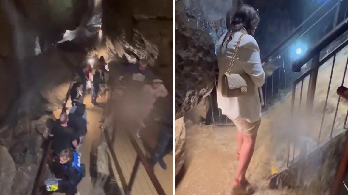 Η στιγμή που πλημμυρίζουν σπηλιές στη Βόρεια Ιρλανδία – Δείτε βίντεο