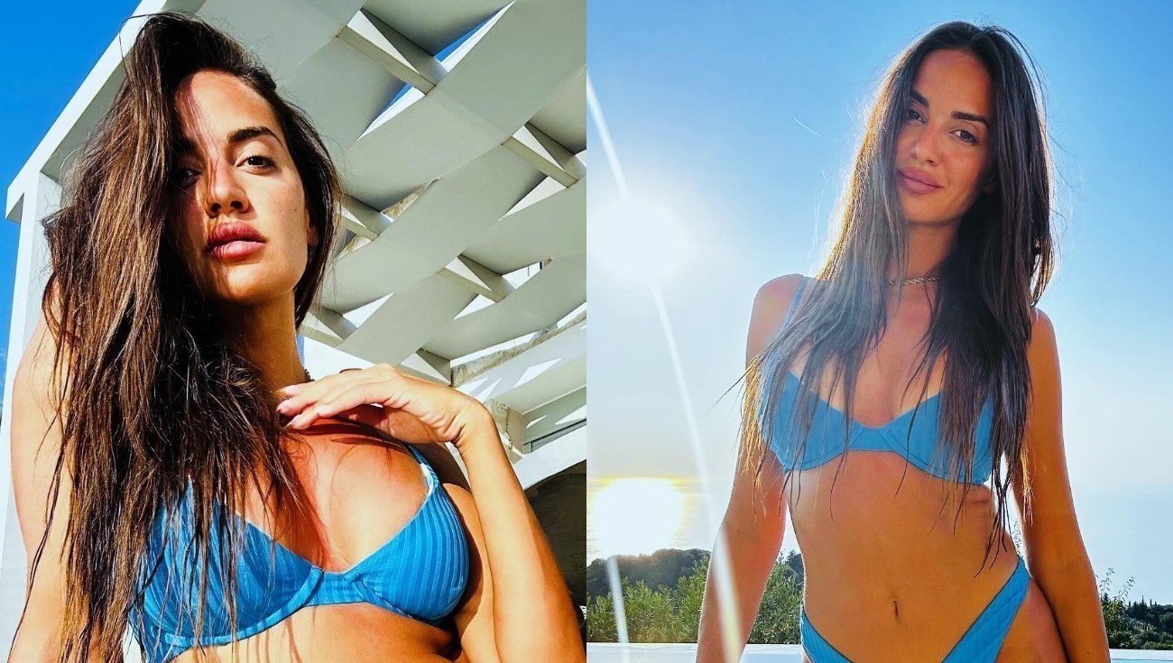 Ρία Ελληνίδου: Απολαμβάνει το καλοκαίρι με μπλε μπικίνι