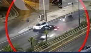 Βίντεο ντοκουμέντο από την καραμπόλα τριών αυτοκινήτων στη Συγγρού