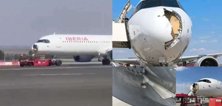 Airbus συγκρούστηκε με πουλί στη Μαδρίτη