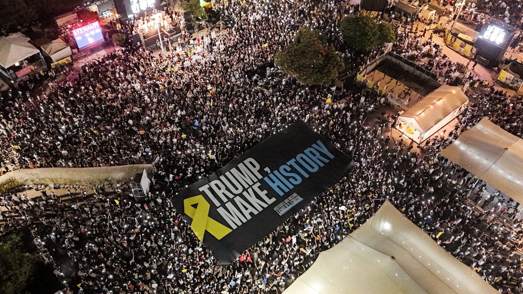Χιλιάδες διαδηλωτές στο Ισραήλ καλούν τον Τραμπ να τερματίσει τον πόλεμο στη Γάζα