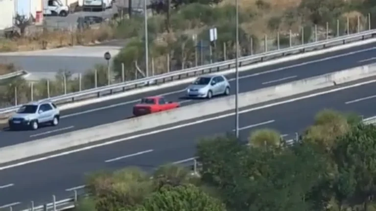 Οδηγός μπήκε στο αντίθετο ρεύμα στην Εθνική Οδό – Δείτε βίντεο