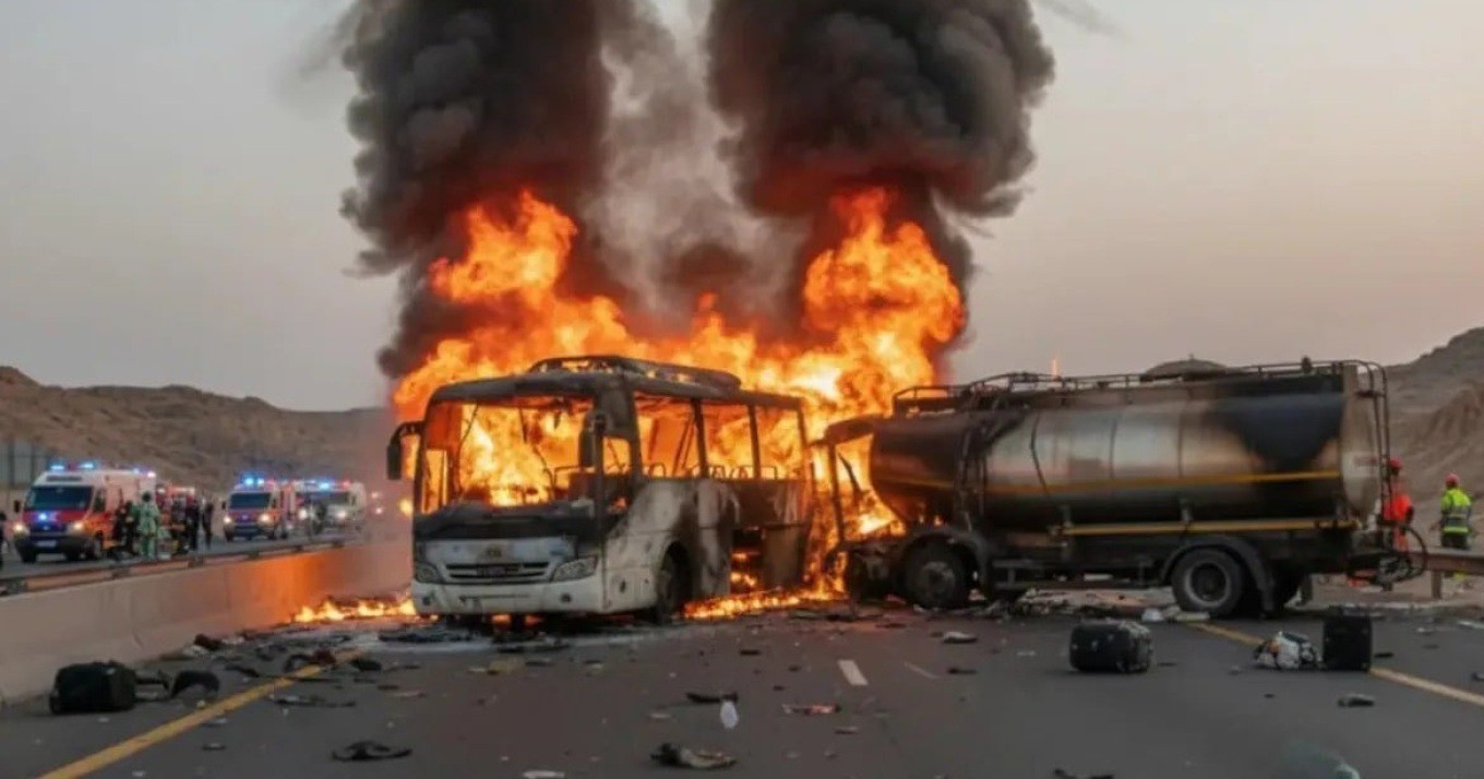 Λεωφορείο που μετέφερε προσκυνητές συγκρούστηκε με βυτιοφόρο στη Σαουδική Αραβία