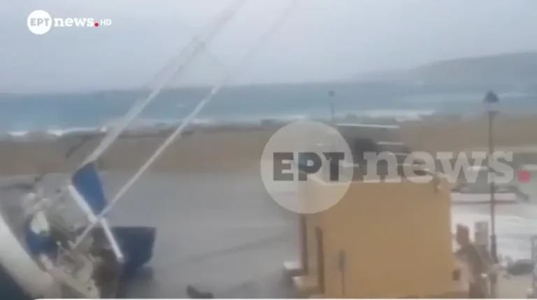 Σφοδρό το χτύπημα της κακοκαιρίας στη Γαύδο: Κύματα σήκωσαν ιστιοπλοϊκό και βυθίστηκαν βάρκες