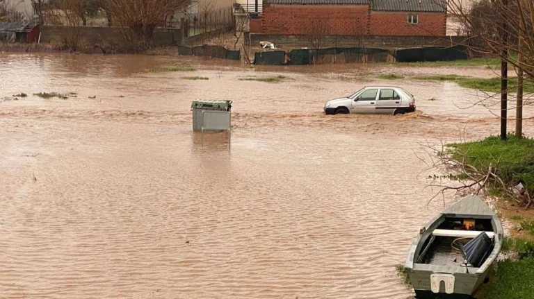 Πλημμύρες στον Έβρο από τις έντονες βροχοπτώσεις