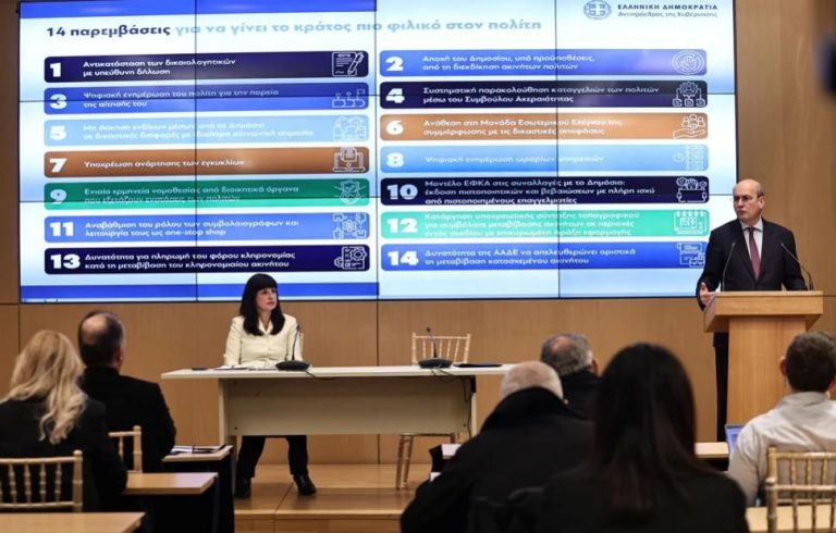 Αυτές είναι οι 14 παρεμβάσεις κατά της γραφειοκρατίας