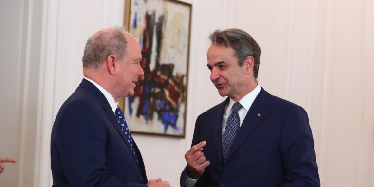 Στην Αθήνα ο πρίγκιπας Αλβέρτος του Μονακό, συναντήθηκε με Μητσοτάκη