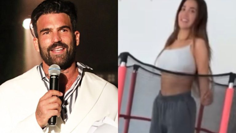 Η Ρία Ελληνίδου κάνει τραμπολίνο στο σαλόνι του Αλεξάνδρου – Δείτε το βίντεο